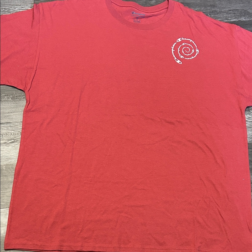 Champion Spiral Logo Red Men's Tee